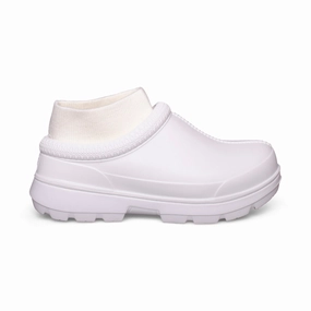 UGG Tasman X Bright White Rain Clog Shoes - Women's Laceless Shoes
