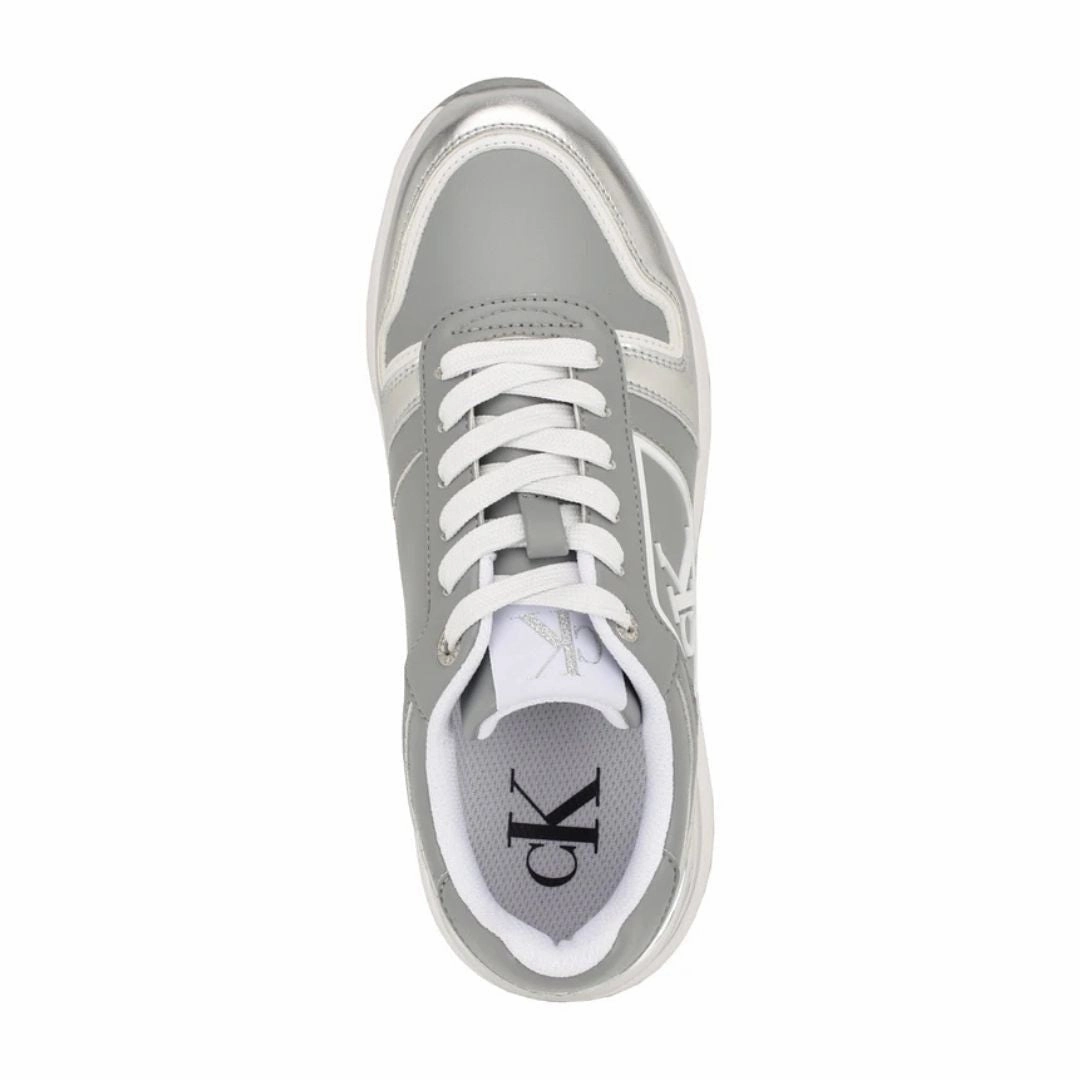 Calvin Klein Vidya Sneakers Women - GRYSLV Silver Sneakers Medicare