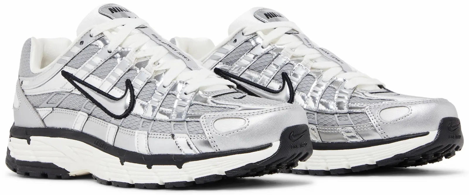 Asics Upcourt 6 Volleyball Shoes Nike P-6000 Metallic Silver