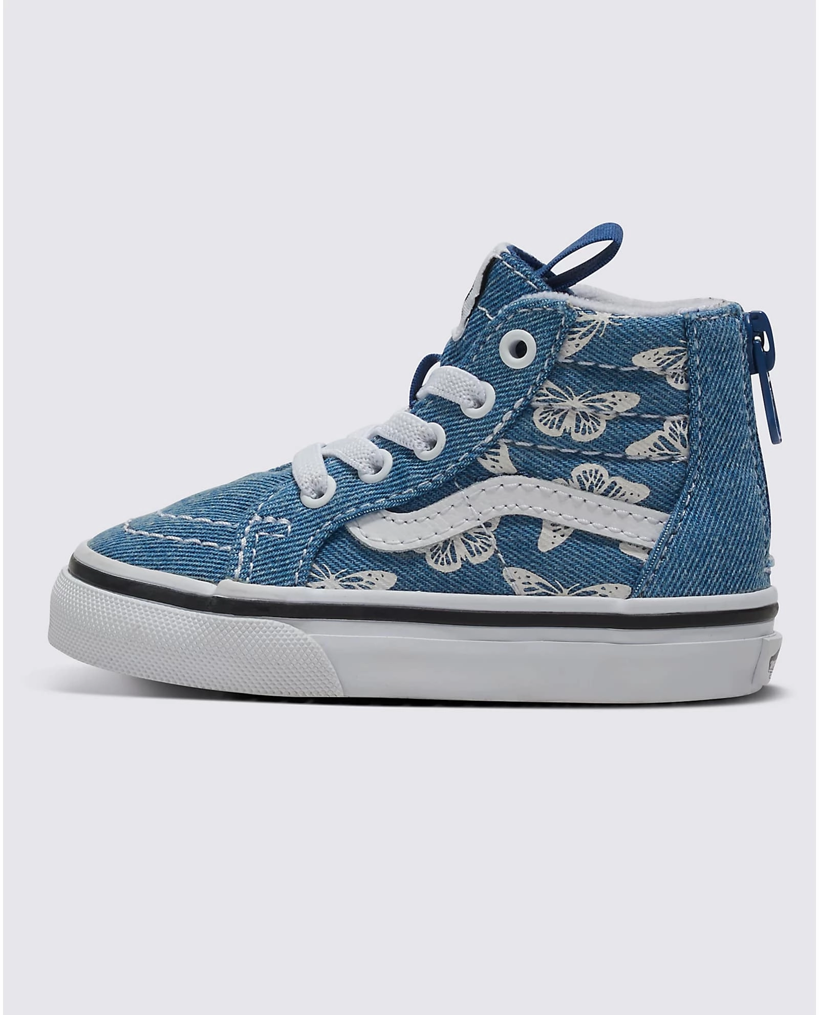 Nyc Skate Vans Sk8-Hi Zip Toddlers Denim Navy / True White