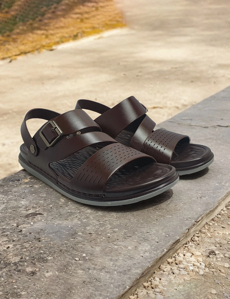 Brown | Soft Sandal for Men Miami Toe Loop Sandals