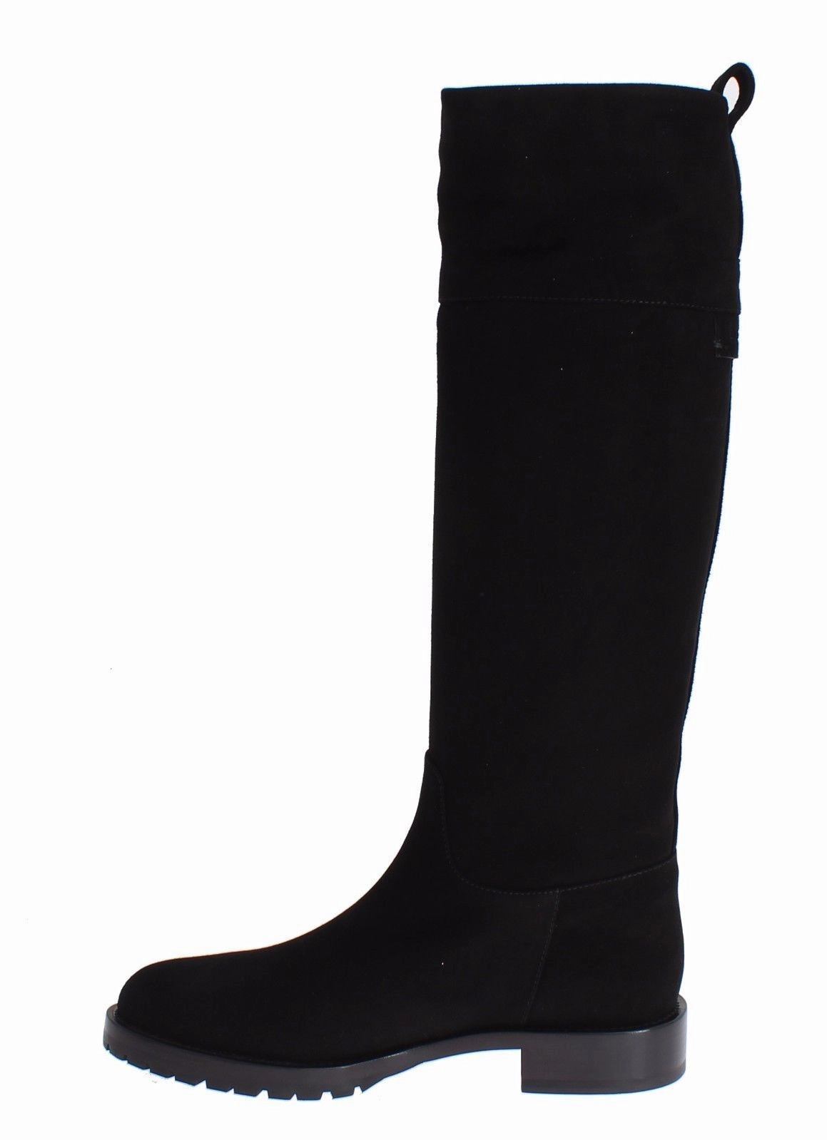 Flat Shoes Photos Brown Suede Goatskin Flat Boots