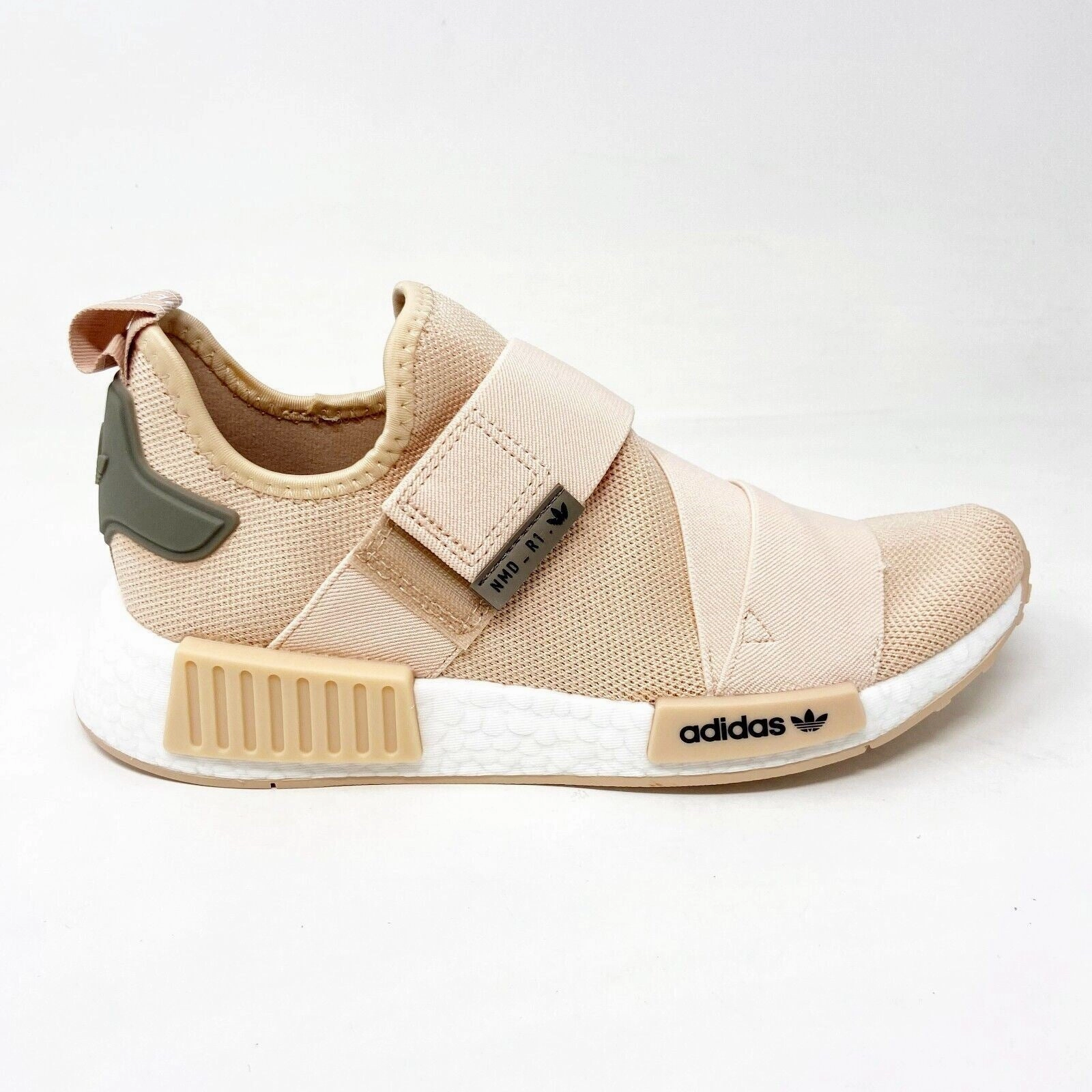 Running Shoes Vs Walking Adidas Originals NMD R1 Strap Halo Blush White Womens Running Shoes GW9469