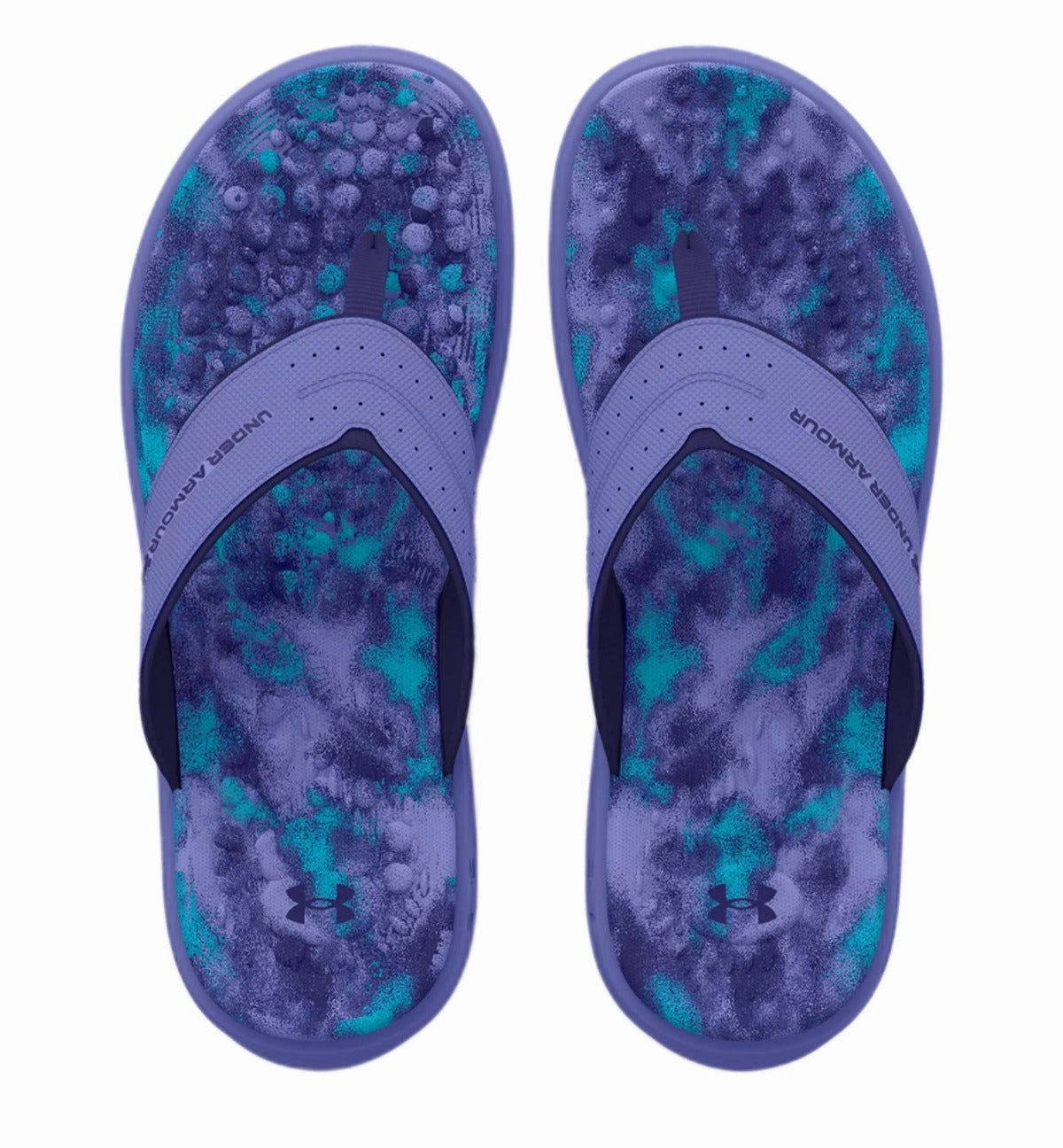Under Armour Girls' UA Ignite Pro Marbella Graphic Slides Flip Flops For Low Arches