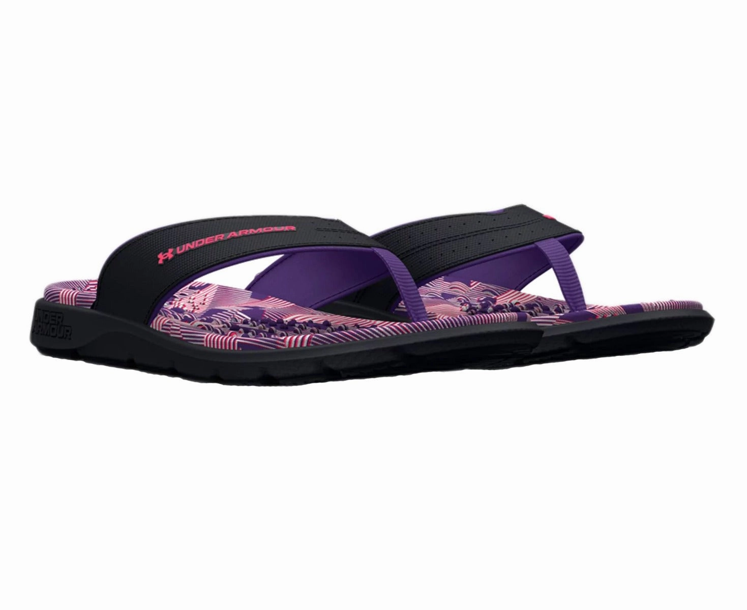 Pacific Flip Flops Under Armour Girls' UA Ignite Pro Marbella Graphic Slides