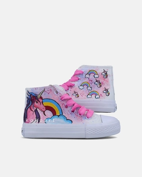 Unicorns and Rainbows Hand Painted Shoes Wildling Shoes Waterproof