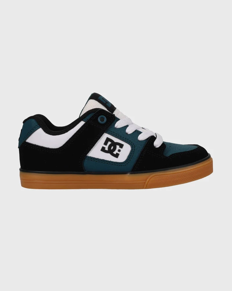 DC Boys Pure - Black/White/Emerald Grateful Dead Skate Shoes