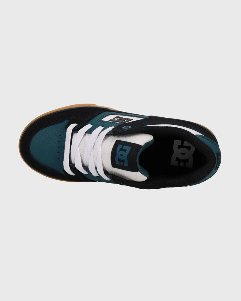 DC Boys Pure - Black/White/Emerald Sens Skate Shoes