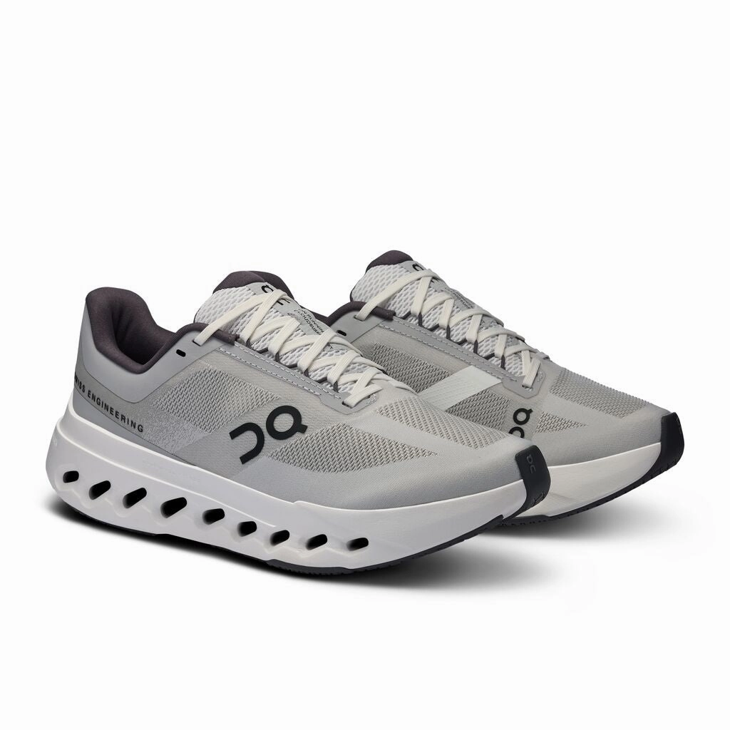 Women's On Cloudsurfer Next Running Shoe in Glacier | White Running Shoe For Half Marathon