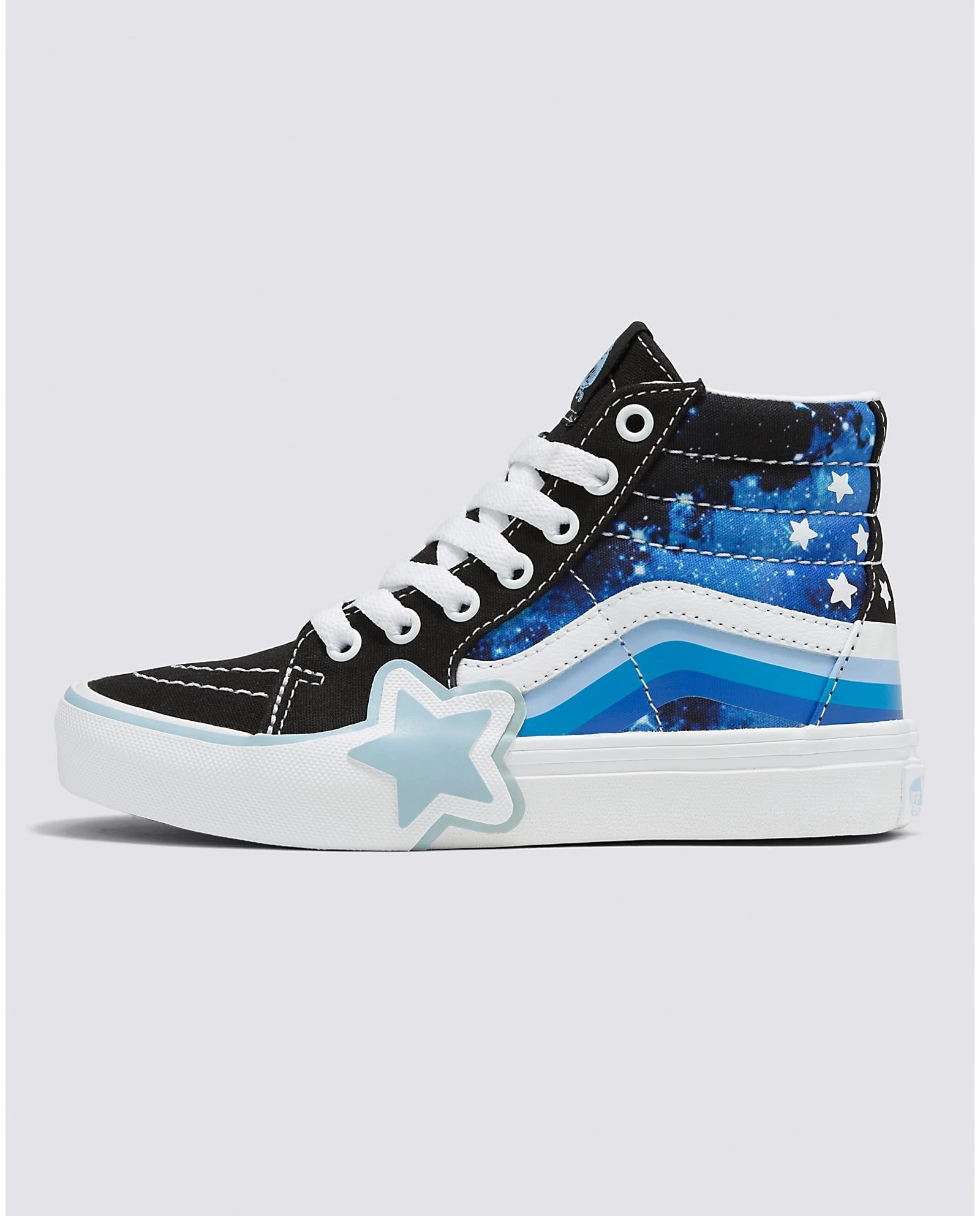 Vans Sk8-Hi Kids Rainbow Star Glow Galaxy Black / Blue Online Best Pro