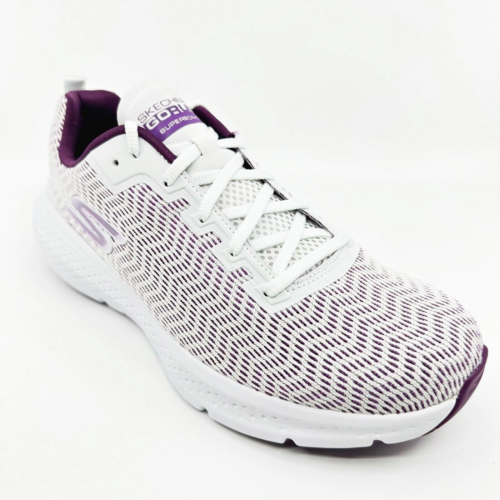 Skechers Go Run Supersonic White Womens Athletic Running Shoes Best Road Running Shoe