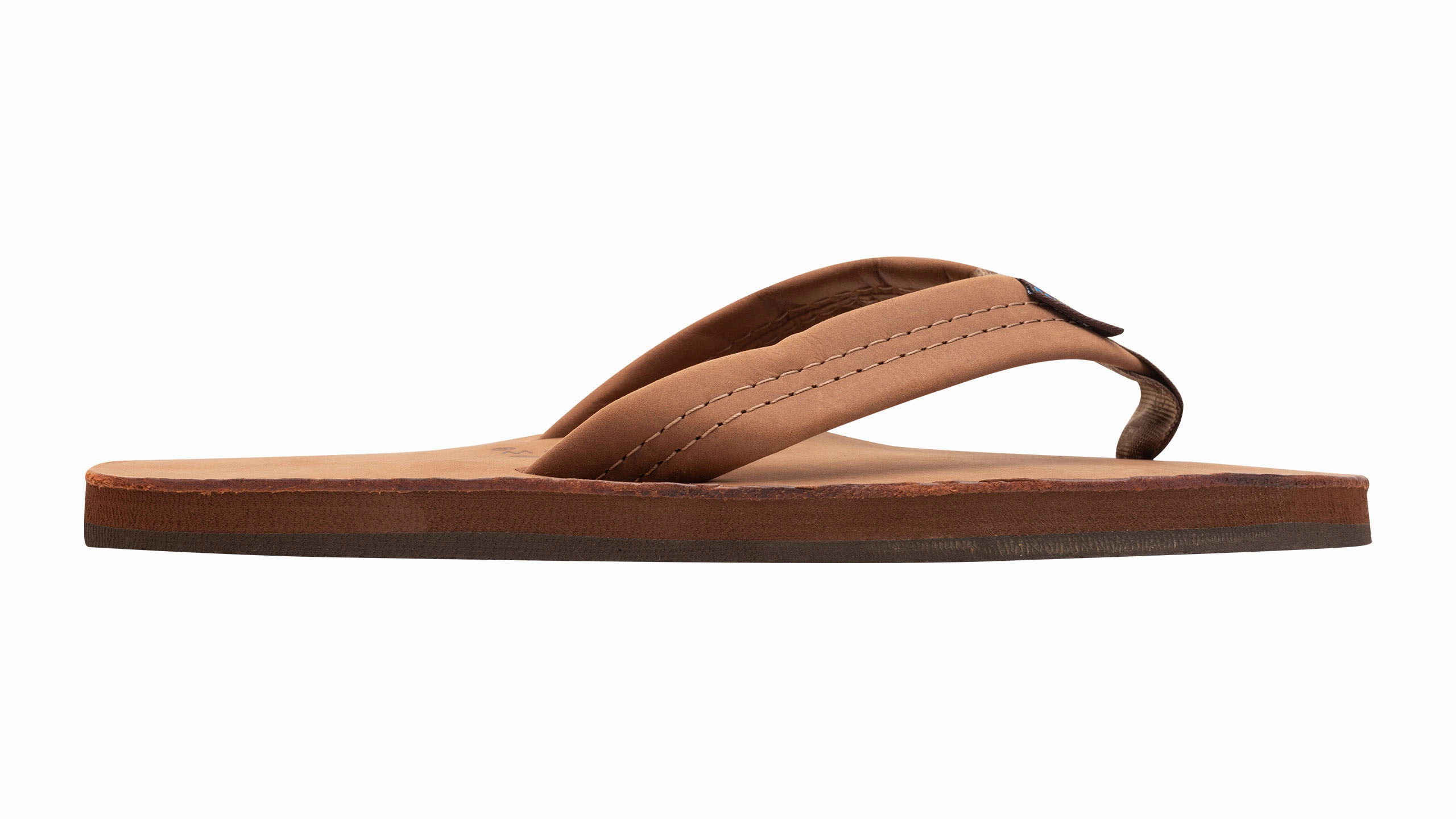 Barbour Flip Flops Single Layer Premier Leather Redwood (Men)
