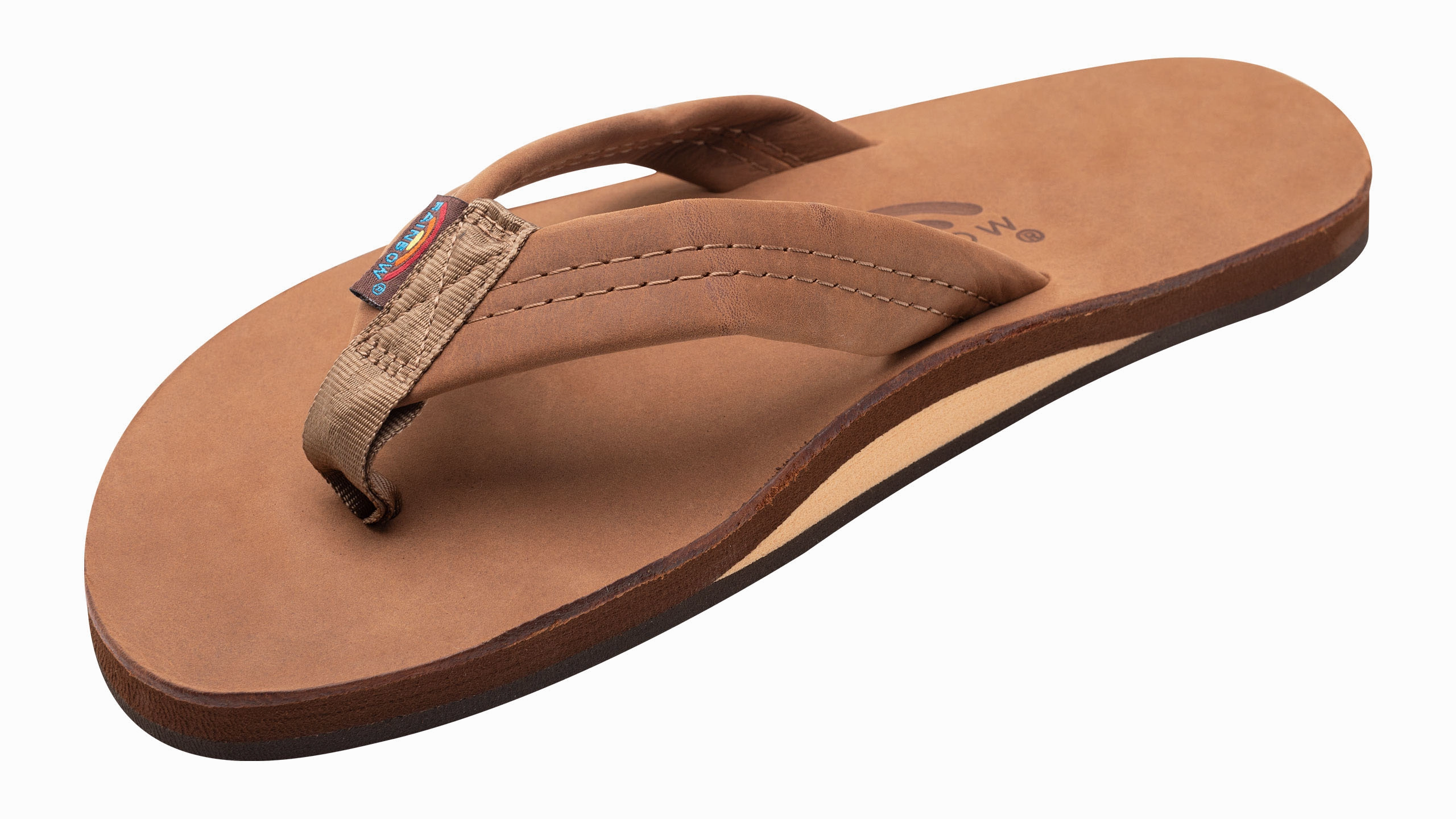 Heel Pain After Walking In Flip Flops Single Layer Premier Leather Redwood (Men)