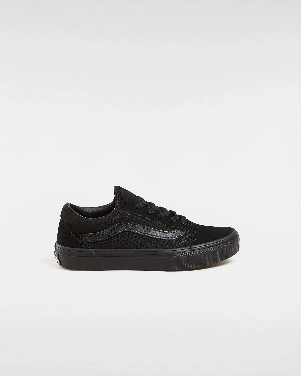 Thick Tongue Skate Shoes Vans Kids Old Skool - Black / Black