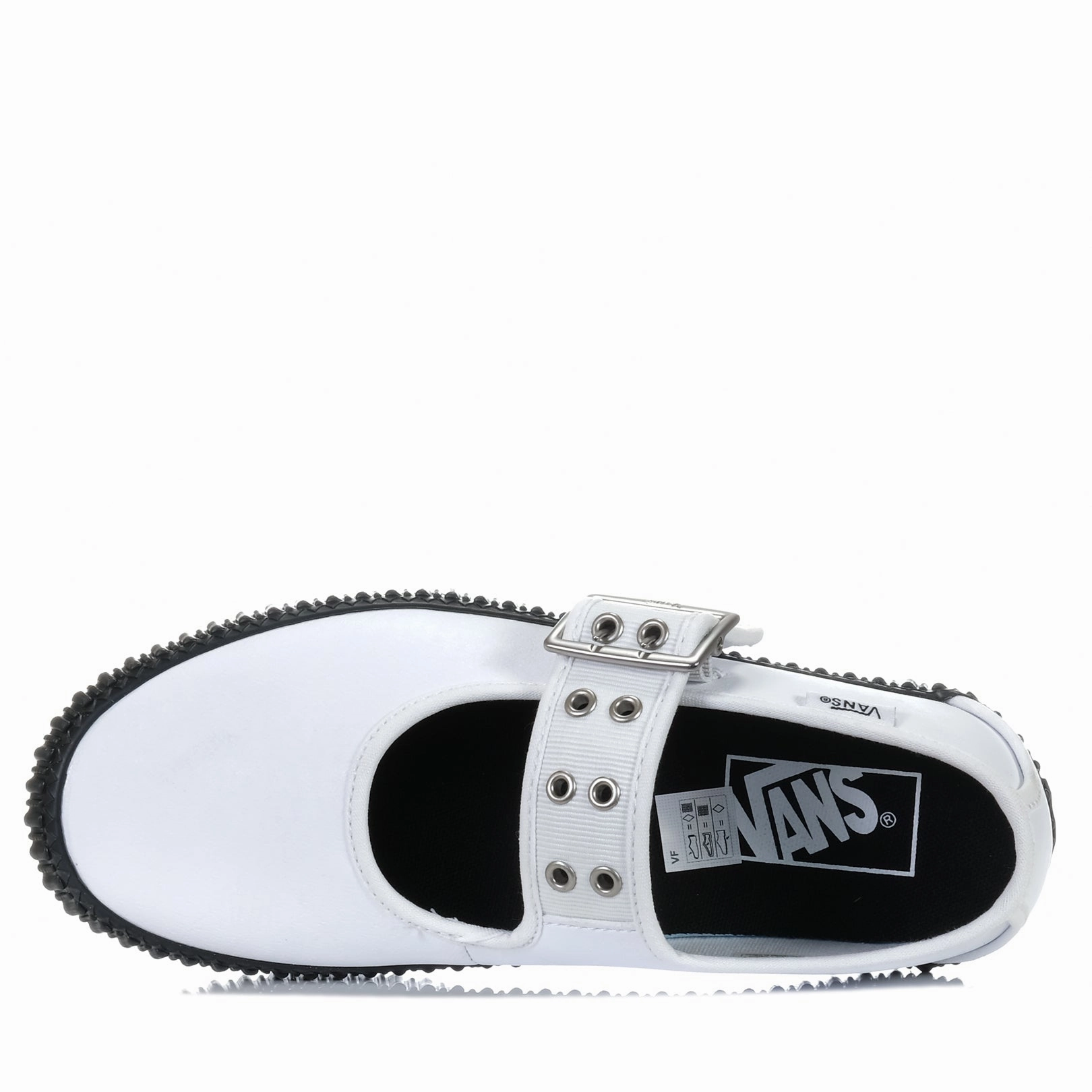 Vans Mary Jane Creeper Grunge White/Black Walking Shoes Zero Drop