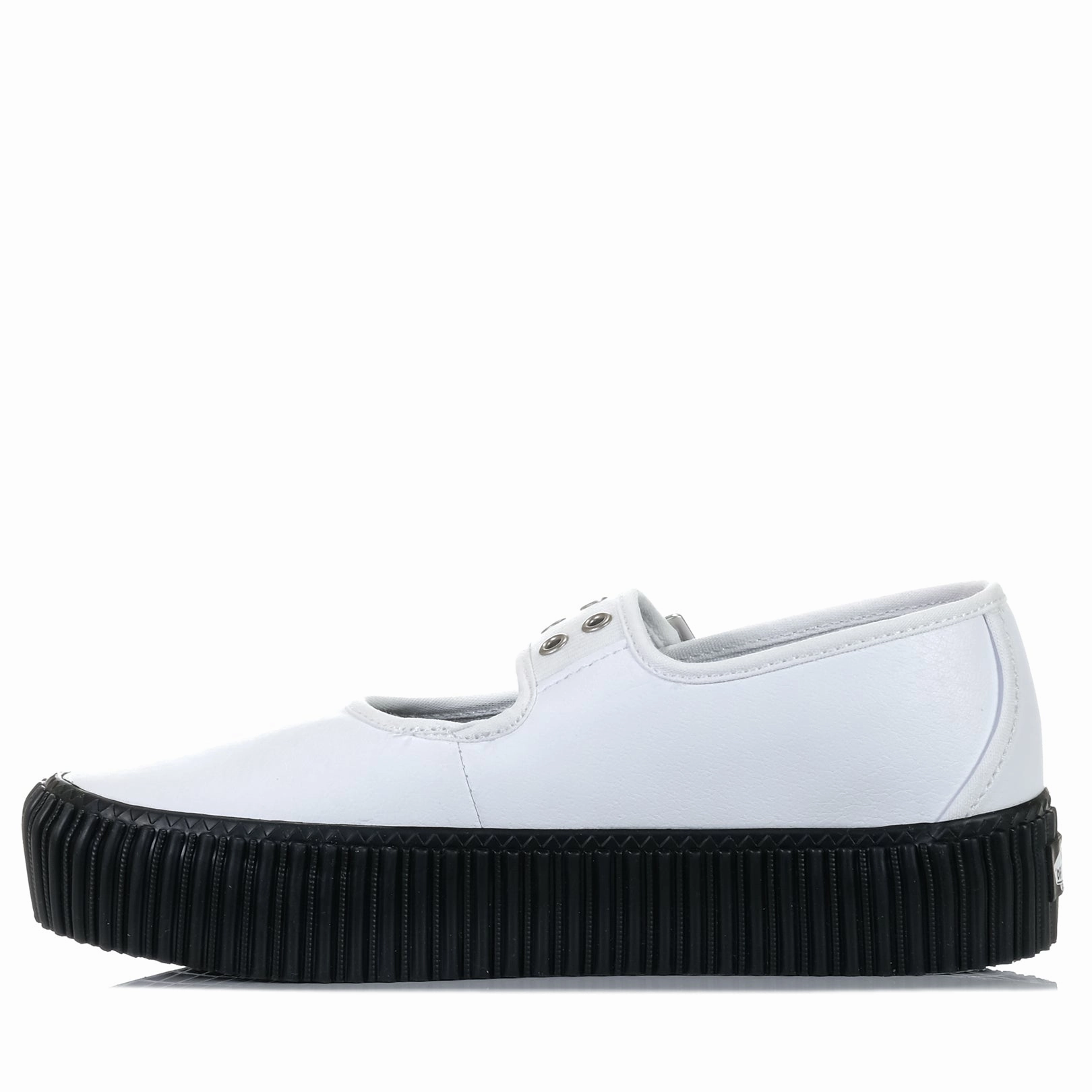 Comfortable For Walking Vans Mary Jane Creeper Grunge White/Black