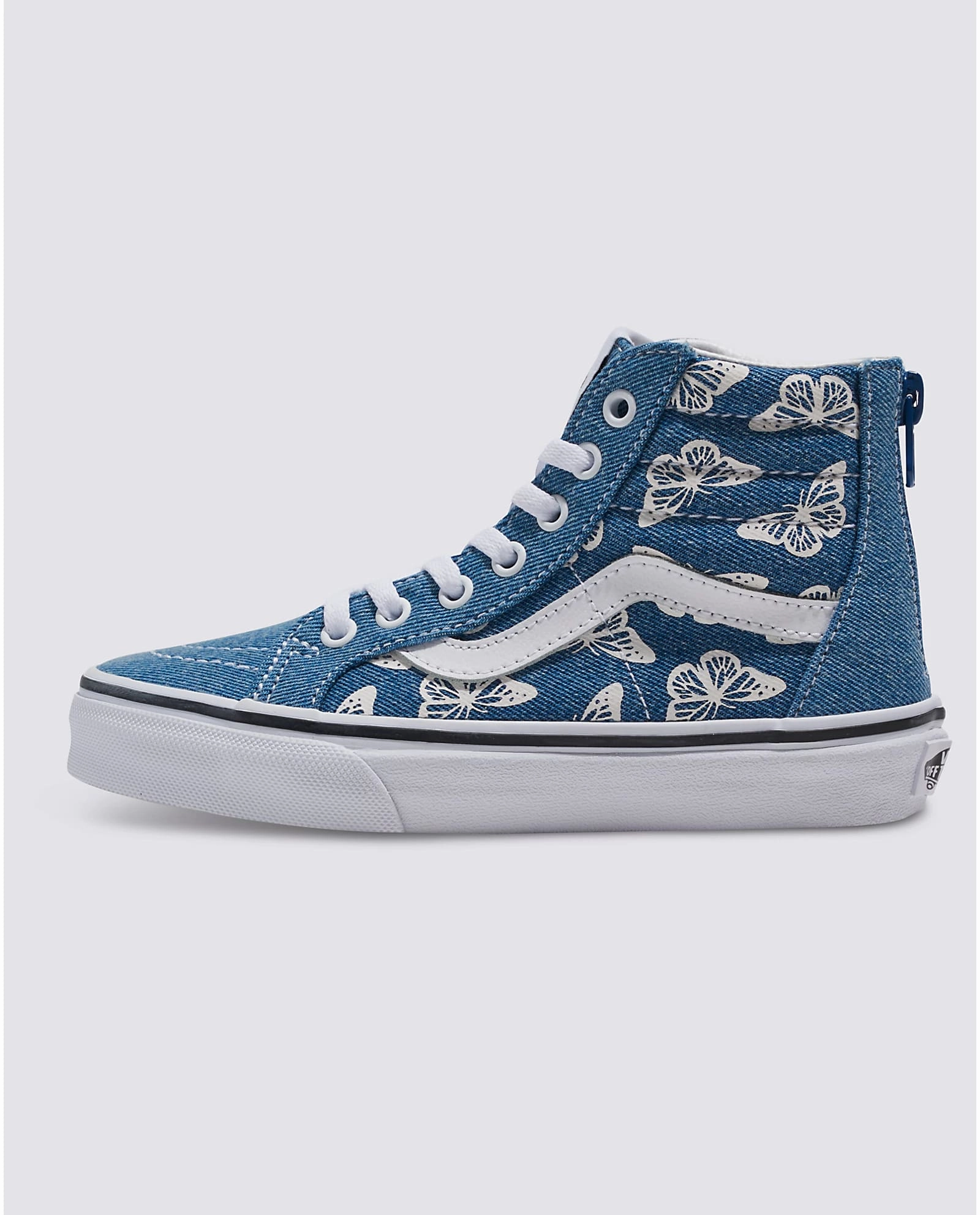 Most Supportive Skate Vans Sk8-Hi Zip Kids Denim - Navy / True White