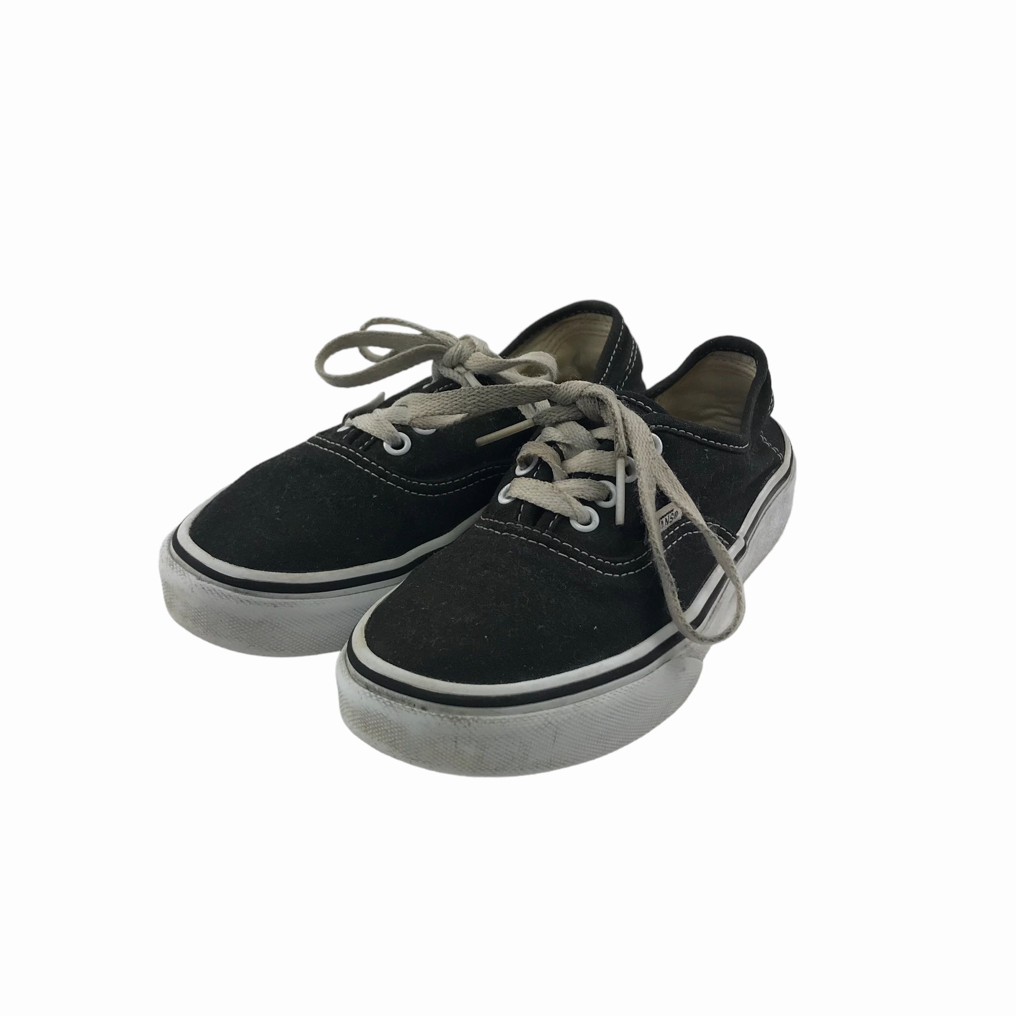 Vans Trainers Shoe Size 2 Black Canvas Shoes Personalized Sneakers