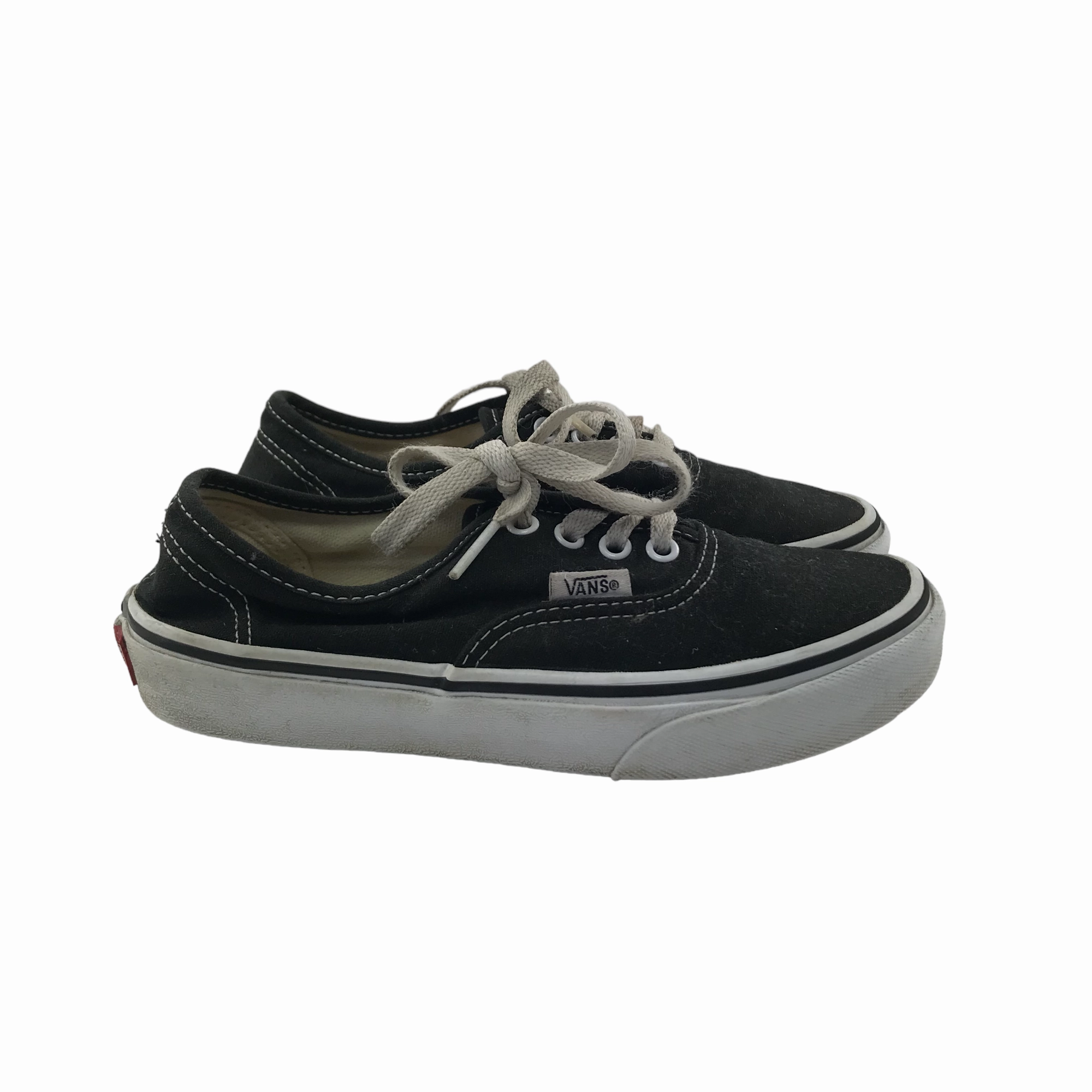 Vans Trainers Shoe Size 2 Black Canvas Shoes Best Waterproof Sneakers For Travel