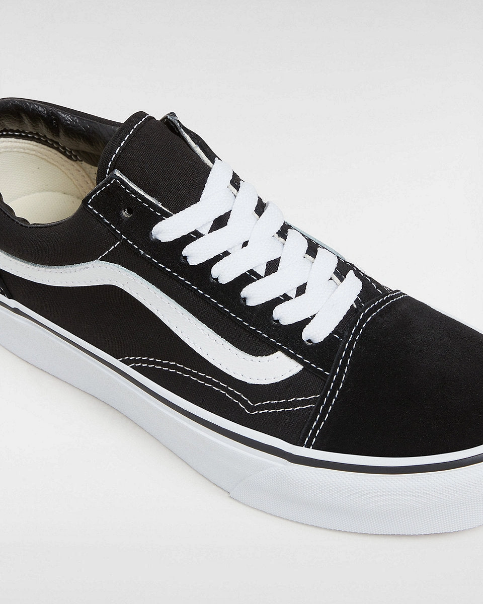 Vans Womens Platform Old Skool Shoes - Black/White Ave 2.0 Knit Skate Shoes