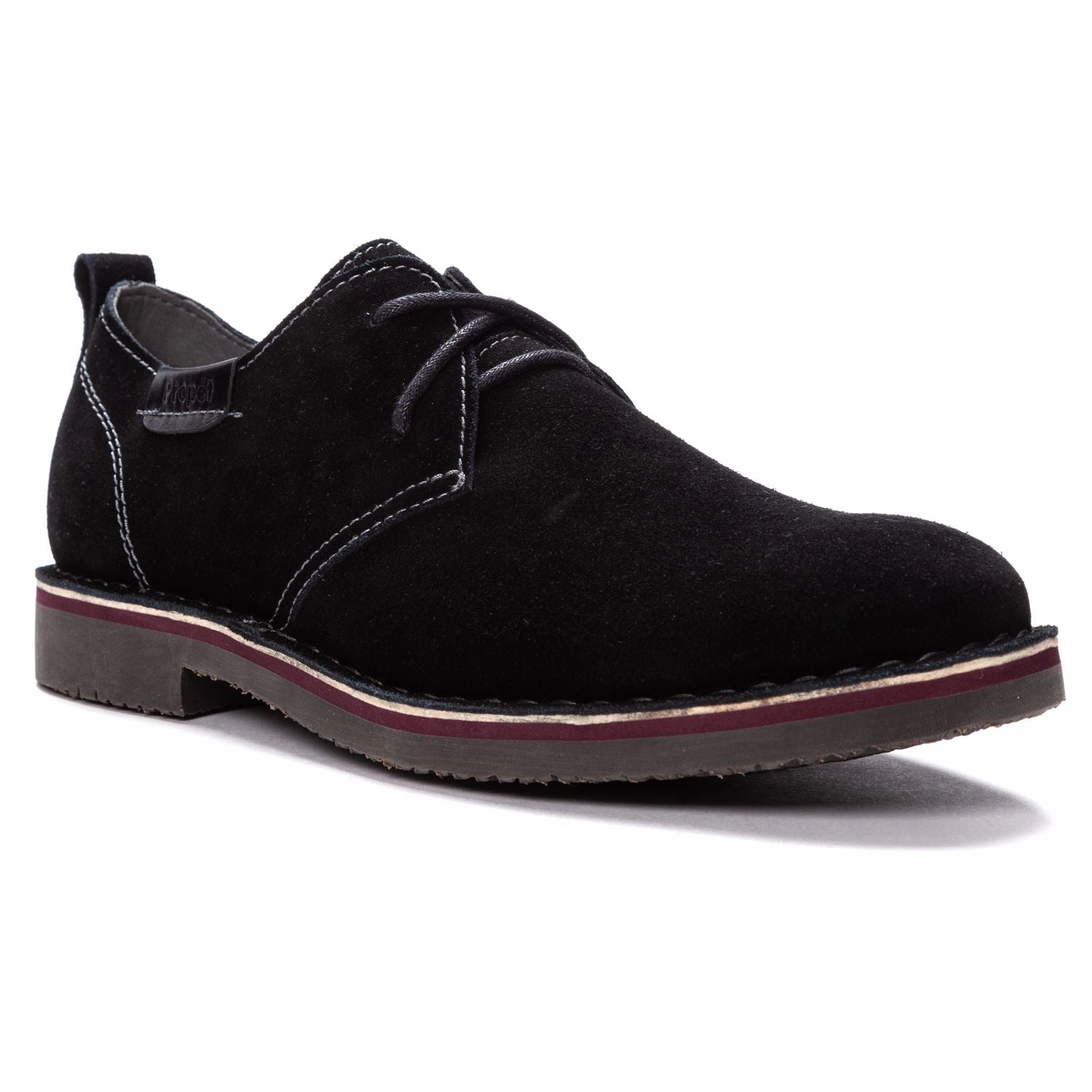Casual Black Leather Shoes Propet's Men Casual Shoes - Finn MCX022S - Black
