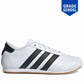 Grade School Adidas Taekwondo Lace Shoes - White/Black Adidas For Tennis Shoes