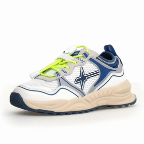 W6YZ Boy's and Girl's Next-J Casual Shoes - White / Azure Good Running Shoes Under 100