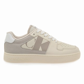 Flat Shoes With Ankle Strap Calvin Klein Jeans Sneakers Classic Cupsole NBS YM0YM01150-OFFWHT