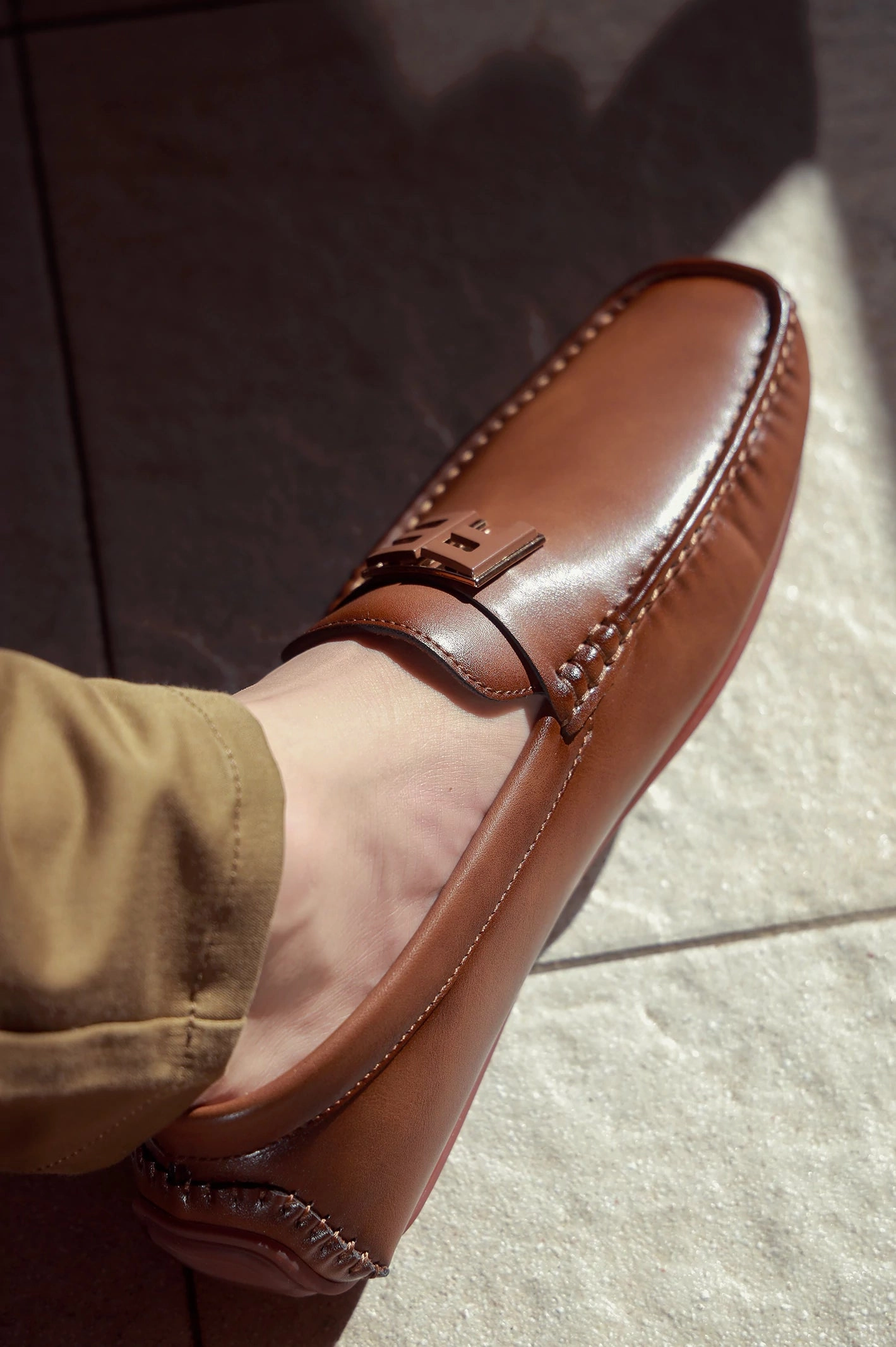 Brown Casual Moccassins Shoes Warm Casual Shoes