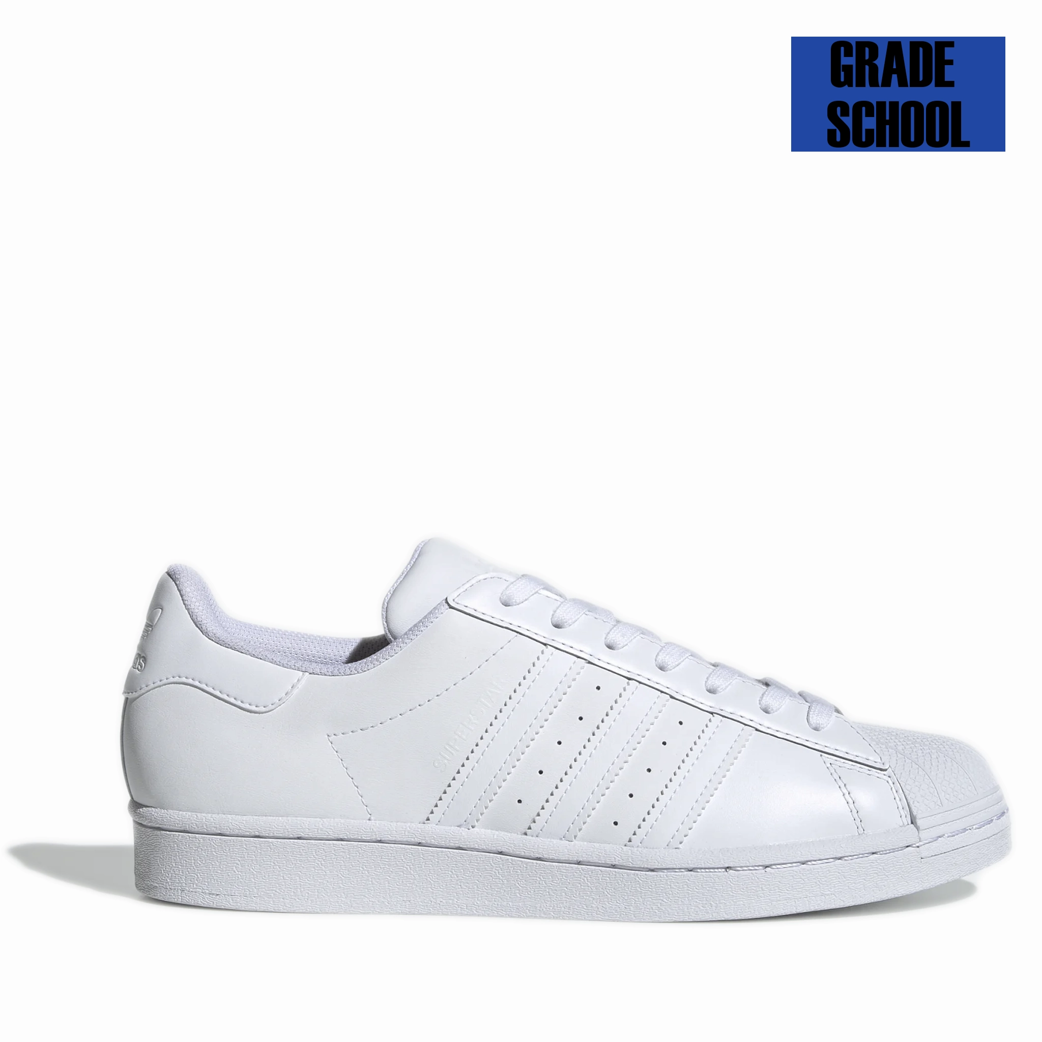 Grade School Adidas Superstar J Shoes - White Walking Running Shoe Walking Shoe Store Walking
