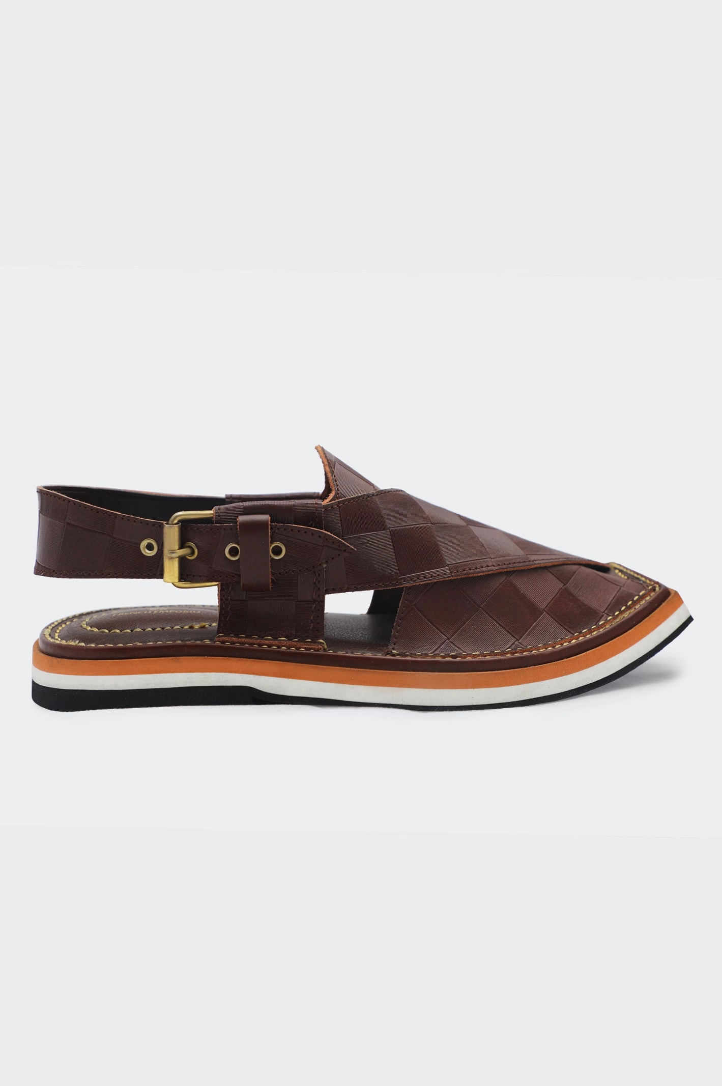 Aquatalia Sandals Men Brown Coffee Sandals