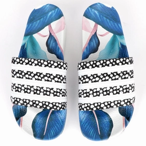 AD Adilette Men's Slide Floral Print Sole -Multicolor Slippers With Name