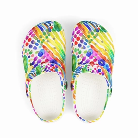 Colorful Kid's EVA Foam Clogs, Fun Summer Shoes, Playful Footwear, Outdoor Clogs, Toddler Garden Shoes, Vibrant Slip-Ons Beeswax To Waterproof Shoes