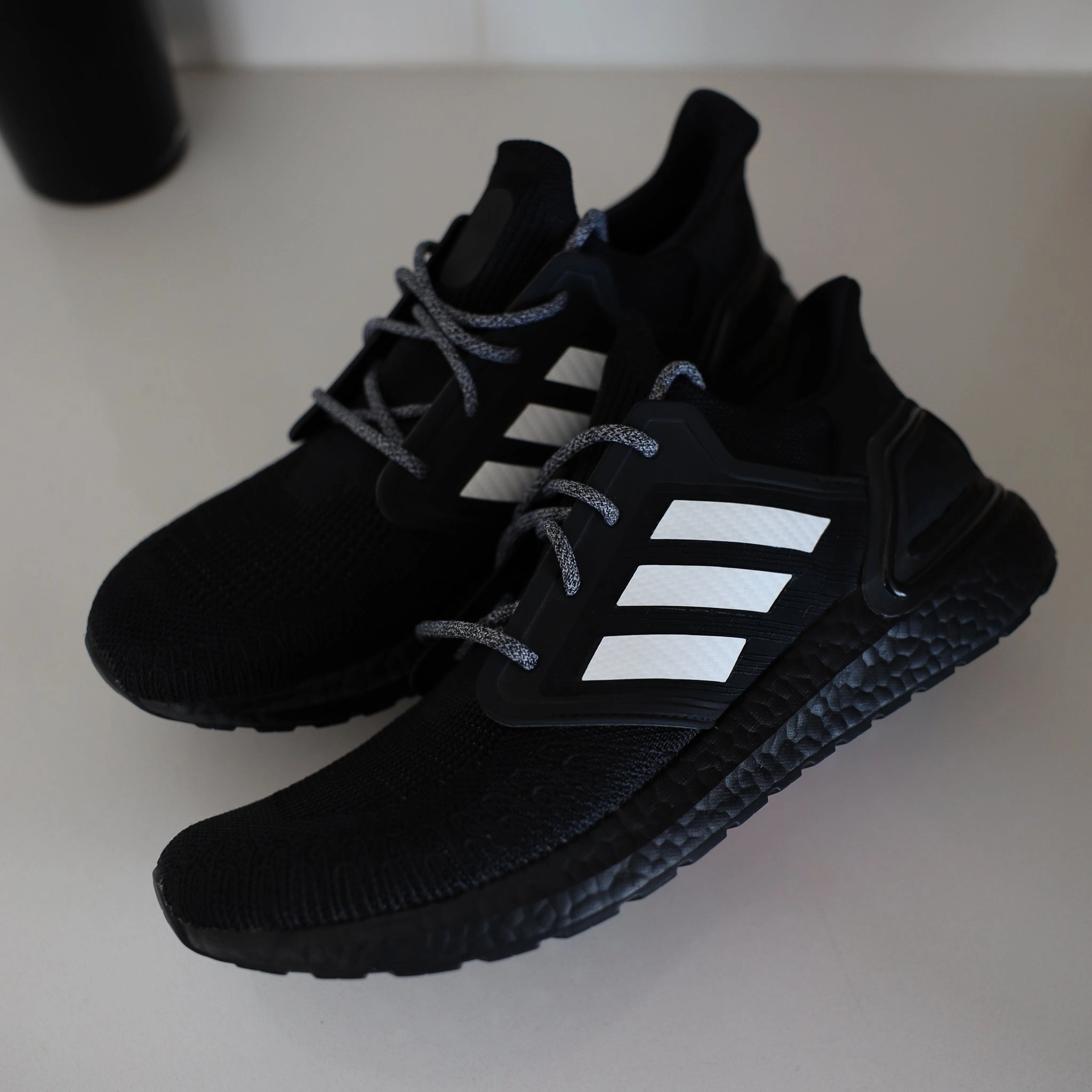 White Carbon Fiber Stripes for Ultra Boost 20 Adidas Budget Basketball Shoes