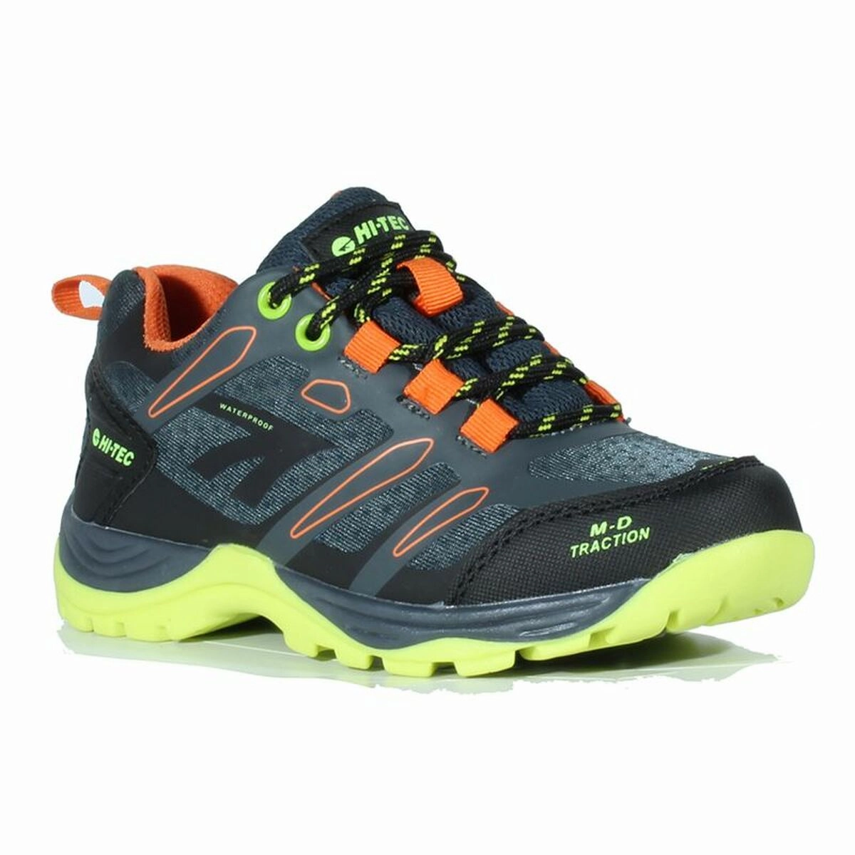Sports Shoes for Kids Hi-Tec Toubkal Low Waterproof Grey Versacore Hiking Shoes Waterproof