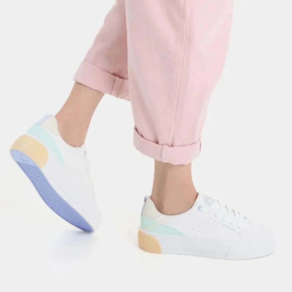 Life Aquatic Sneakers Bershka Flatform Sneakers Women 1493-860-001-WHT