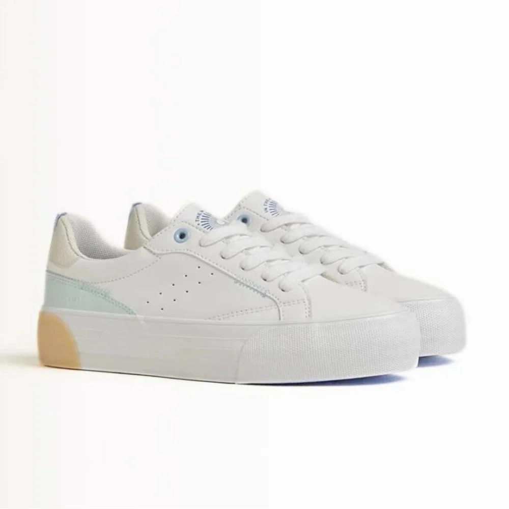 Levis Sneakers Bershka Flatform Sneakers Women 1493-860-001-WHT