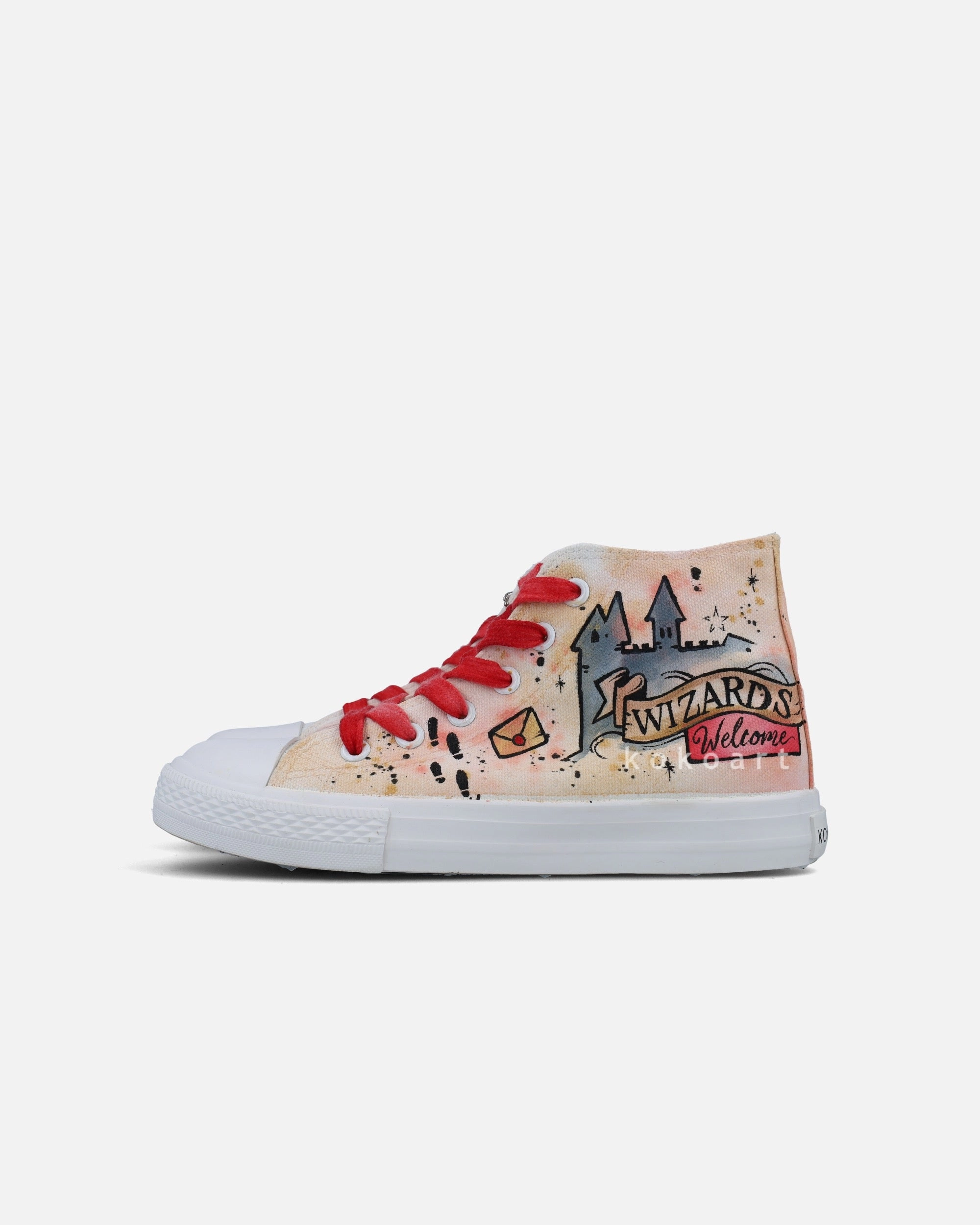 Wizards Welcome Hand Painted Shoes