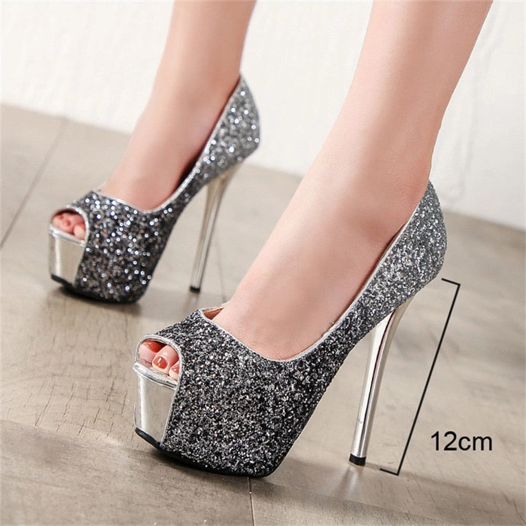 Aaron Kyro Skate Woman Peep Toe Pumps Women Shoes