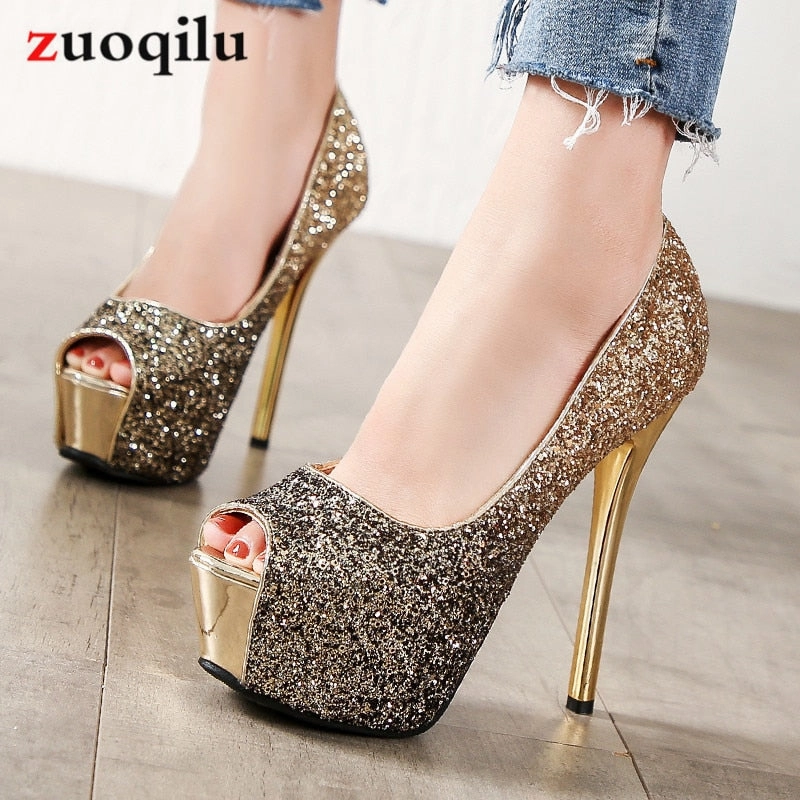Woman Peep Toe Pumps Women Shoes
