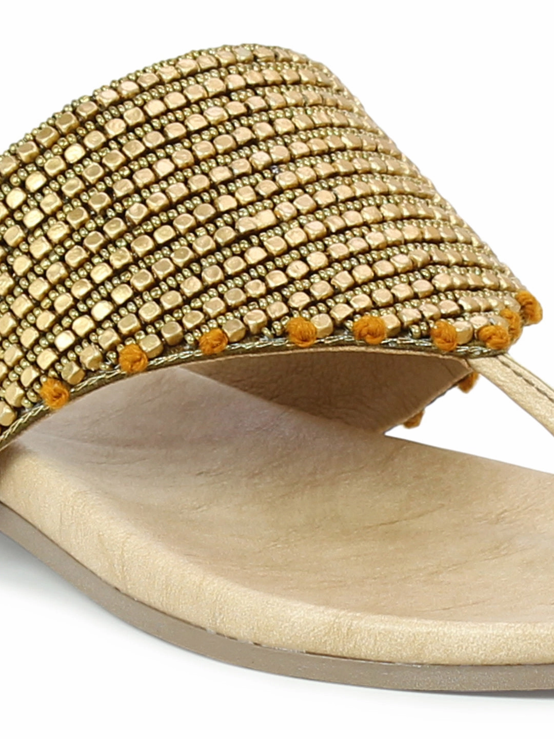 Flats Comfortable Dress Shoes Women Antique Embellished Ethnic Open Toe Flats