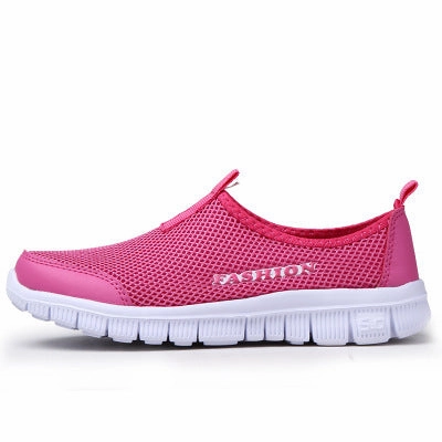 Women Casual Shoes New Arrival Breathable Women's Fashion Air Mesh Summer Shoes Female Slip-on Plus Size 34-46 Shoes