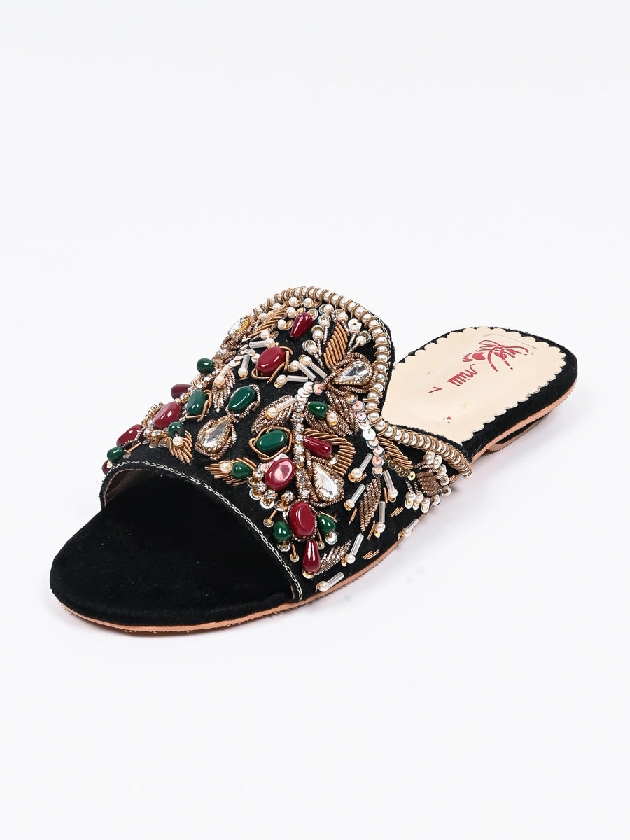 Flat Rubber Shoes Women Flat Fancy Slipper
