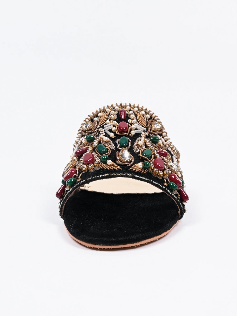 Women Flat Fancy Slipper Flat Leather Shoes