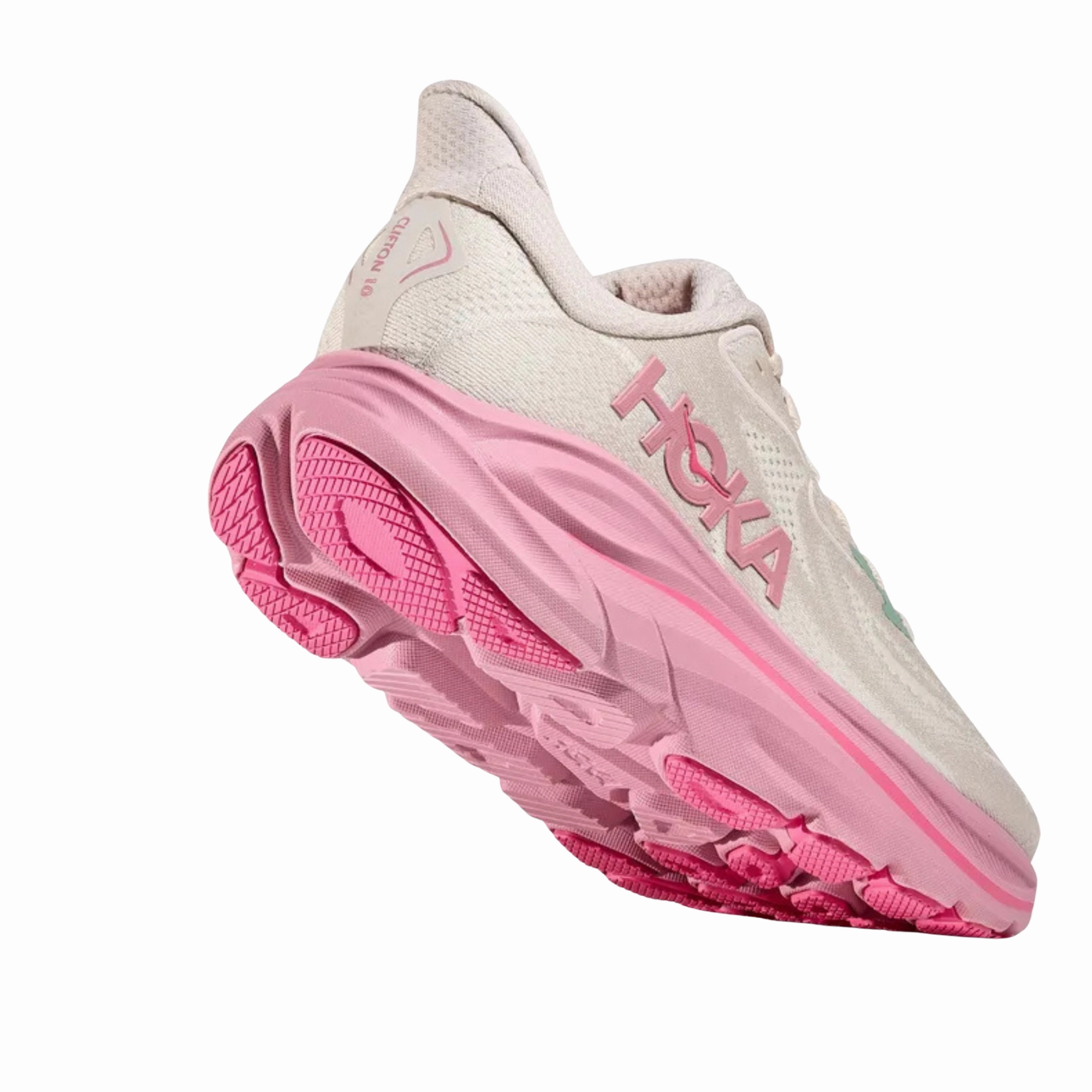 Fitness Running Shoes Women's - HOKA Clifton 10 - rose cream / dried rose