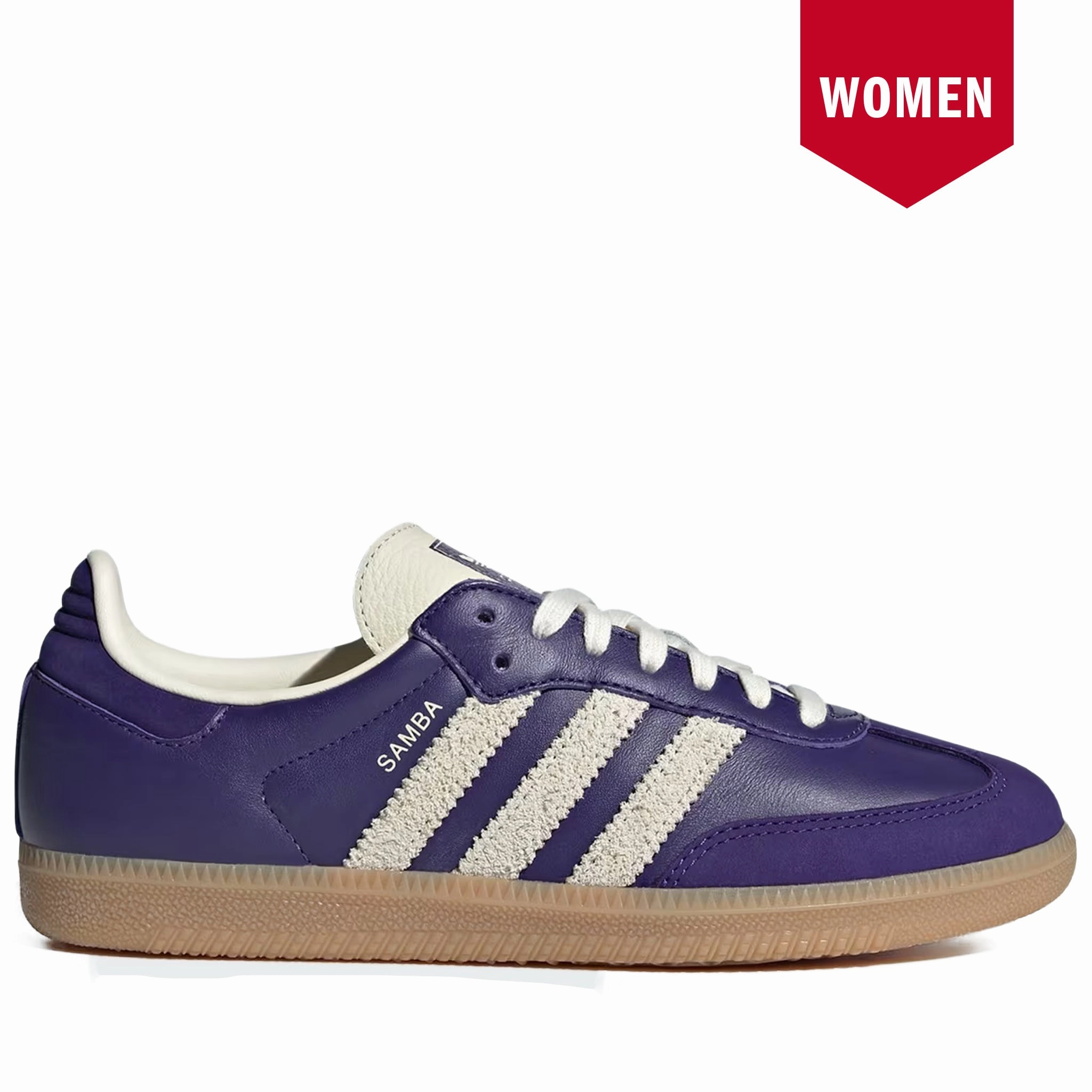 Share Sneakers Women's Adidas Samba OG Shoes - Collegiate Purple/Cream White/Gum