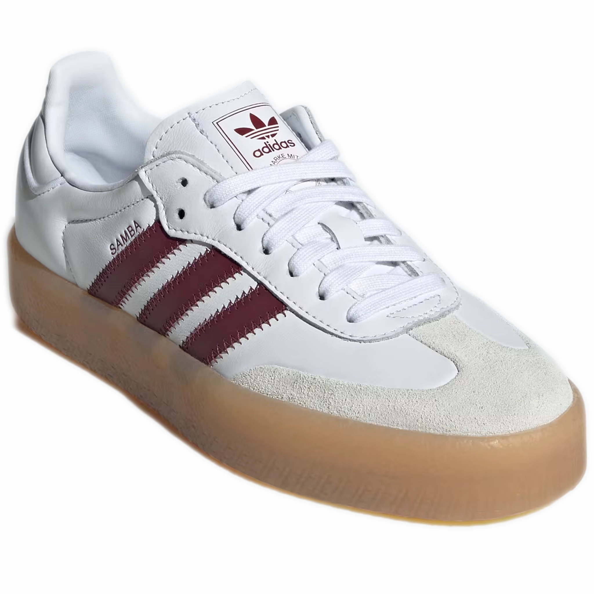 Women's Adidas Sambae Shoes - Cloud White / Shadow Red / Off White Adidas X Fortnite Shoes