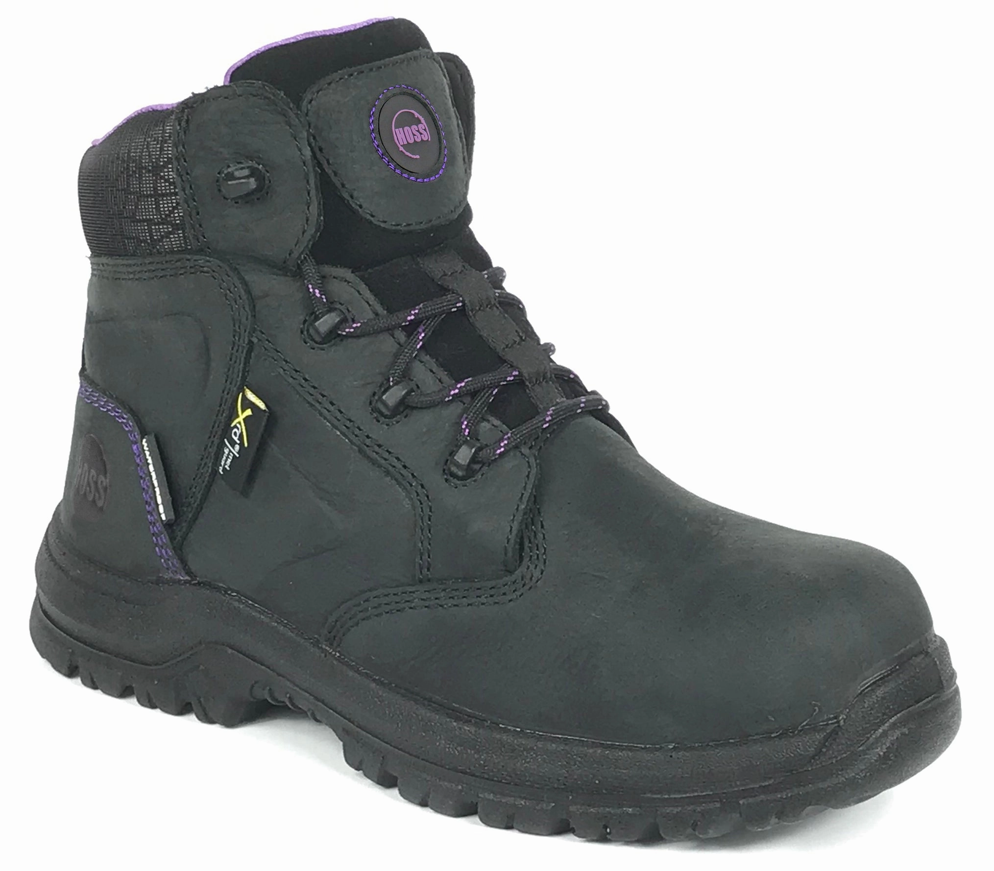 Women's Hoss 6" Lacy Black, PR, SR, EH, Met-Guard Composite Toe Boot Eco Waterproof Shoes