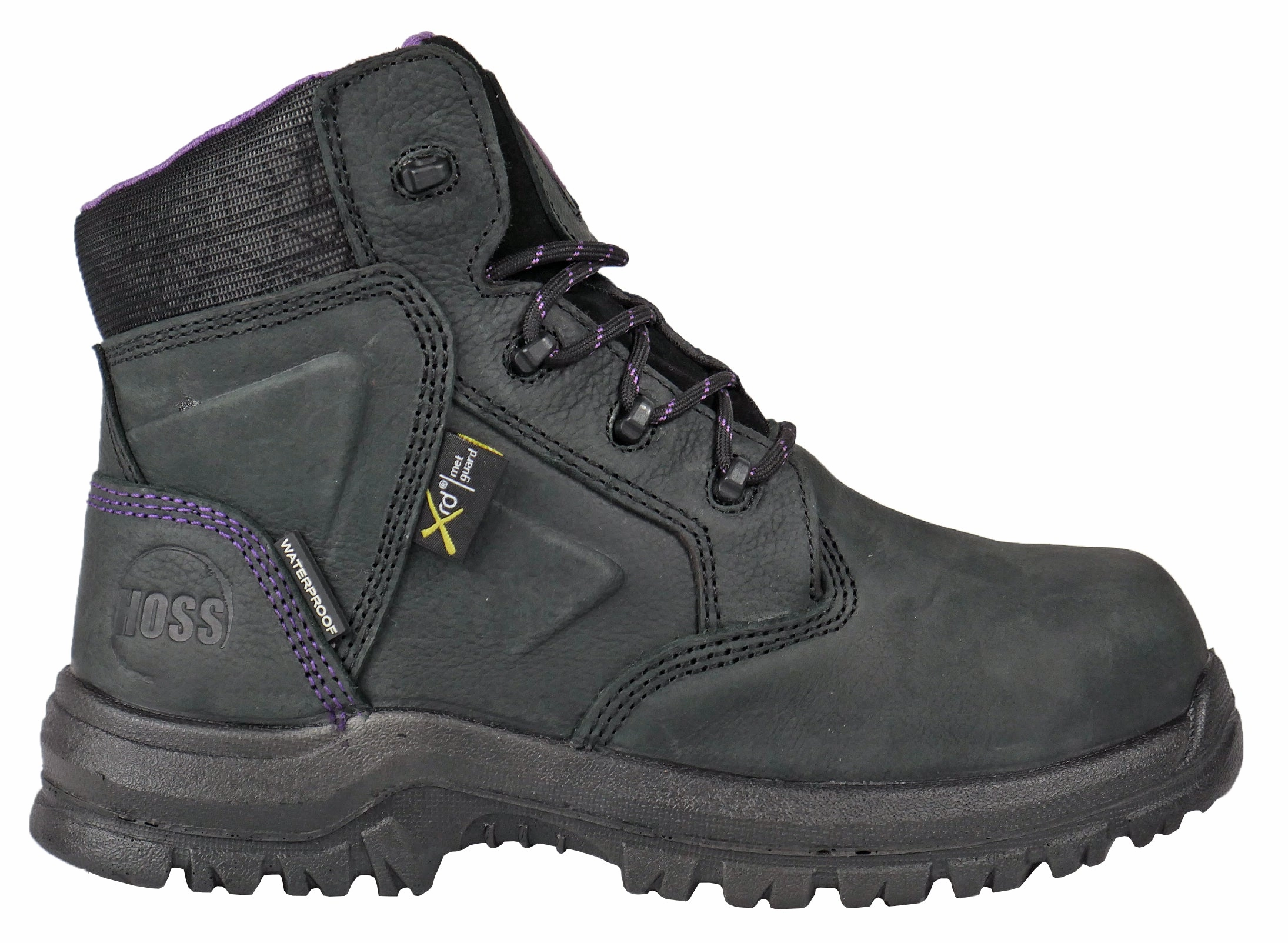 Women's Hoss 6" Lacy Black, PR, SR, EH, Met-Guard Composite Toe Boot Best Winter Shoes