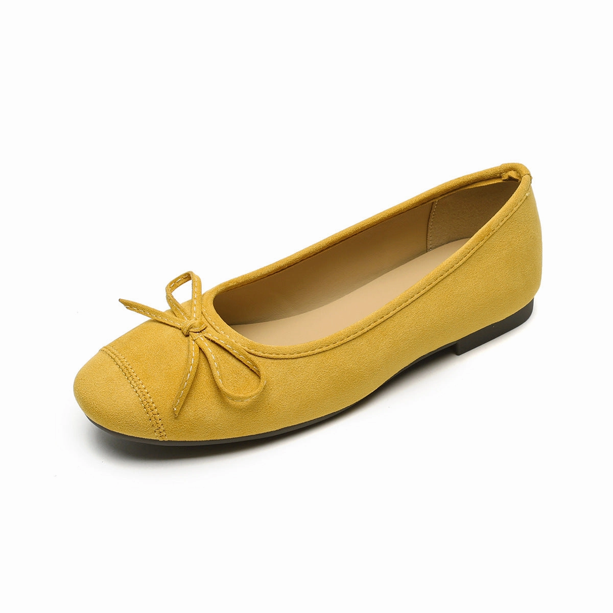 Casual Training Shoes Women's Plain Bowknot Casual Comfort Flats